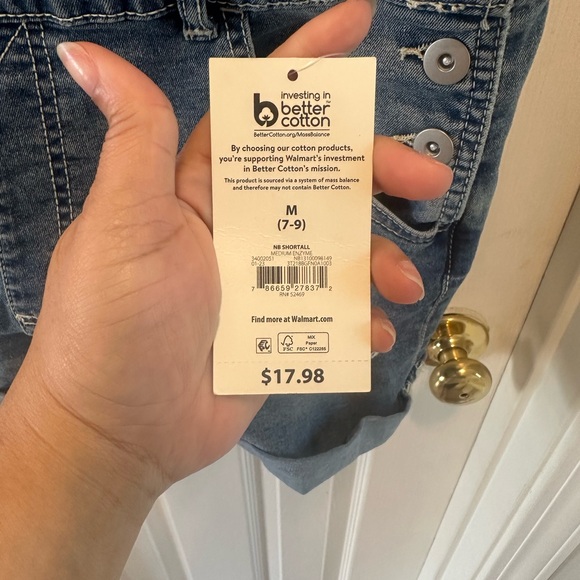 NWT No Boundaries Light Blue Denim Overalls - Picture 6 of 6